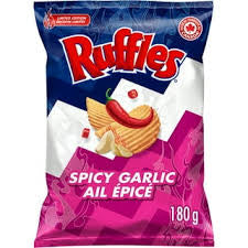 Ruffles Spicy Garlic Flavoured Potato Chips