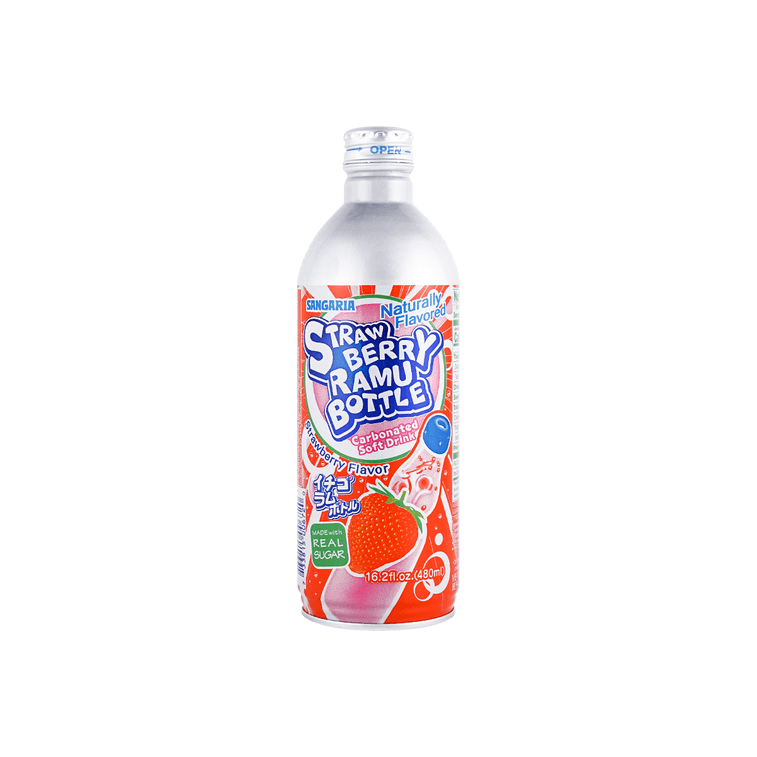 Strawberry Ramu Bottle 16.2oz - Japan