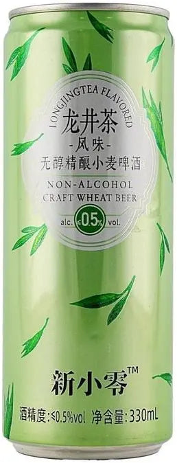 New Zero Longjing Tea Flavored Non-Alcoholic Wheat Beer 330 ml - China