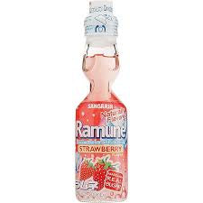 Ramune Carbonated Soft Drink Strawberry Flavor