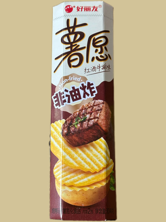 Orion Potato Chips Red Wine Steak Flavor 104g - China