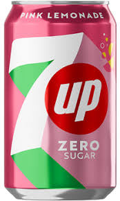 Pink Lemonade 7up Zero Sugar - 330ml