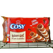 Cosy Bánh Quế Chocolate Wafer Rolls, a product of Kinh Đô