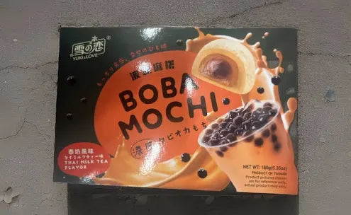 Yuki & Love Boba Mochi in Thai Milk Tea flavor