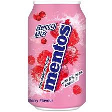 Mentos Berry Mix, a non-sparkling drink with jelly bites
