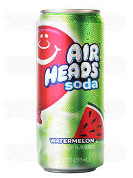 Air Heads Soda WaterMelon Naturally Flavored 355ml
