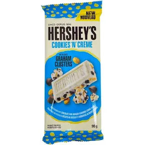 Hershey's Cookies 'n' Creme with Graham Clusters chocolate bar