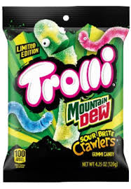 Trolli Mountain Dew Sour Brite Crawlers Crawlers Sour Brite