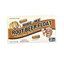 Mike and Ike Root Beer Float flavored chewy candies.
