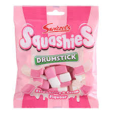 Swizzels Drumstick Squashies in Strawberry & Cream flavor