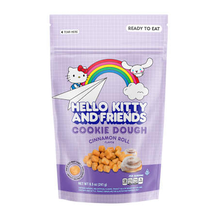 Hello Kitty and Friends Cinnamon Roll Flavor Cookie Dough Bites 8.5 Oz  - USA