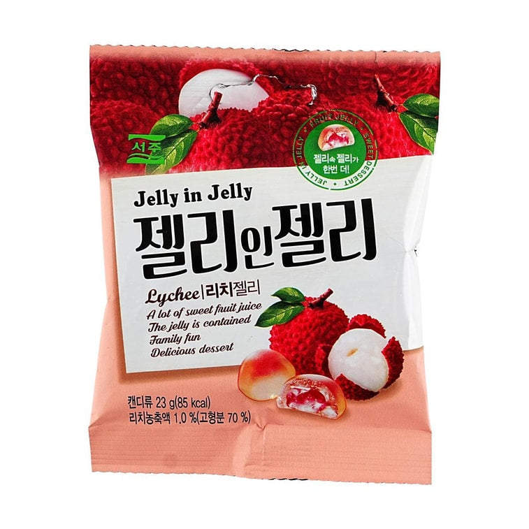 Seoju Jelly In Jelly Candy Lychee 0.81 oz - Korea