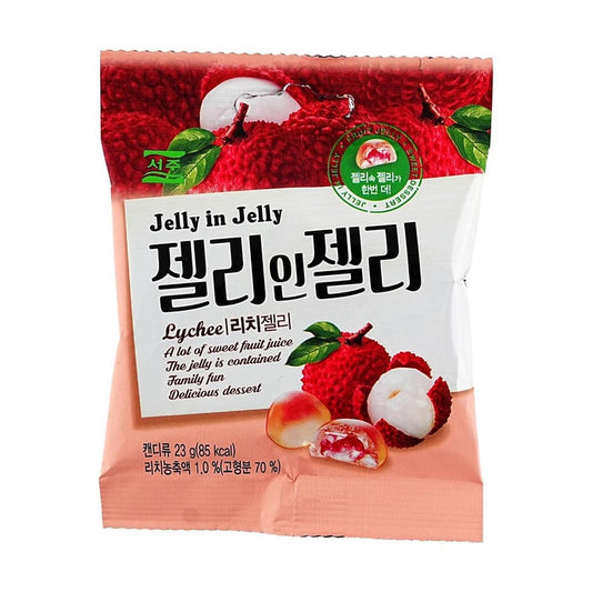 Seoju Jelly In Jelly Candy Lychee 0.81 oz - Korea