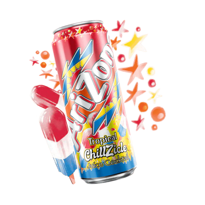 AriZona Tropical ChillZicle Juice Cocktail 22 FL OZ - USA