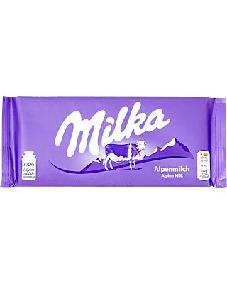 Milka Alpine Milk Chocolate bar
