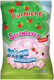 Corniche Strawberry with Strawberry Purée Mega Marshmallows
