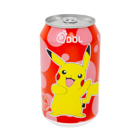 Qdol Pokémon Pikachu Sparkling Drink Strawberry (China) - 330mL