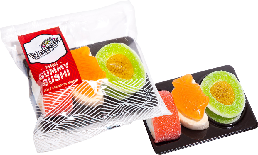 Raindrops Gummy Sushi Mini 1.40 oz