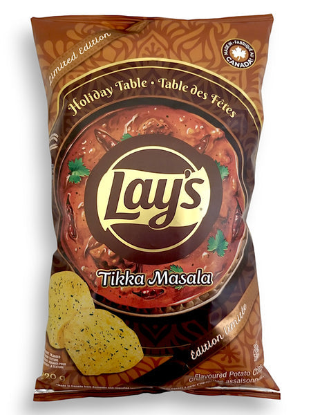 Lay's Holiday Table Tikka Masala Flavored Potato Chips, 220g/7.76 oz. Bag