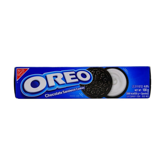 Oreo chocolate sandwich cookies 100g Product Of Korea
