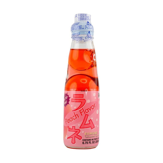 Ramune Peach Flavor 6.75 oz Japan