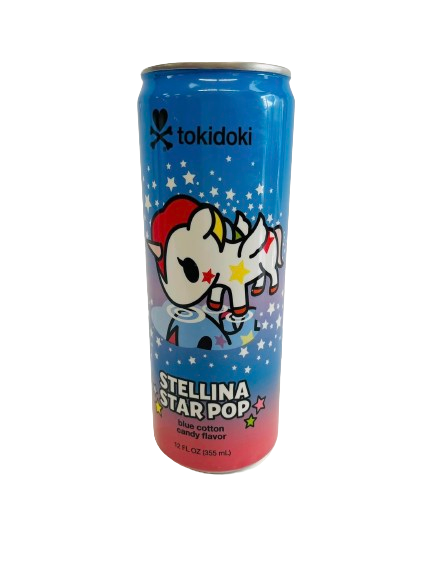 TOKIDOKI SRELLINA STAR POP BLUE COTTON CANDY 355ml