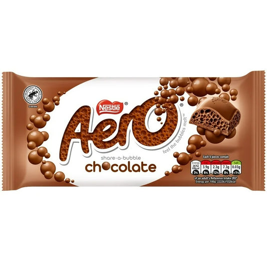 Nestle Aero Chocolate 90g Share Size - Canada