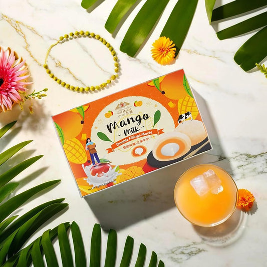 Double Fillings Mochi-Mango Milk 6.35 oz Product of Taiwan