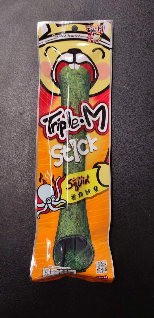 Triple.M SeaWeed Roll Stick Squid .11 oz product of Bangkok