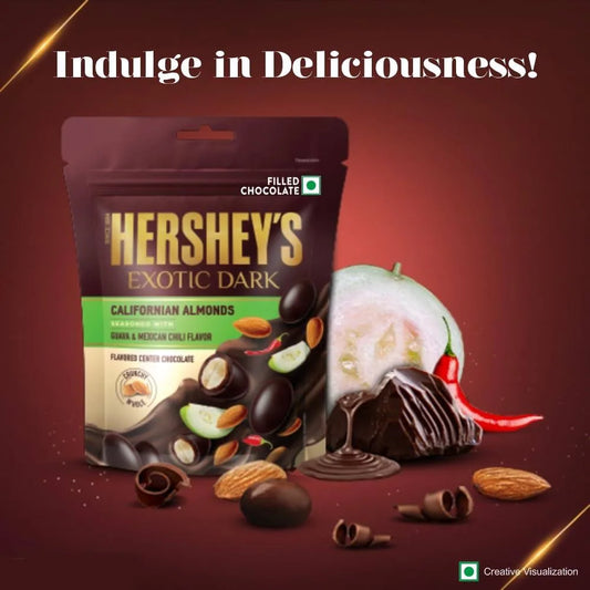 Hershey's Exotic Dark Chocolate Californian Almond Seasoned with Guava-Mexican Chili Flavor