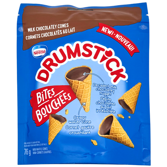 Drumstick Bites Milk Chocolatey Cones - 76g