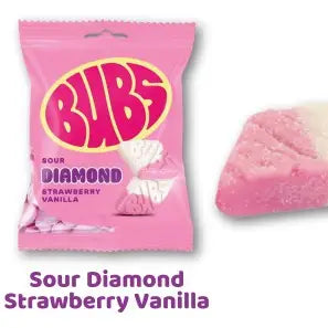 BUBS Diamond strawberry vanilla- sweden